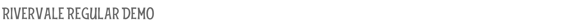 Sample characters Rivervale Font